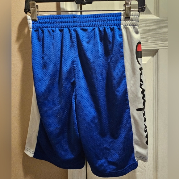 Champion Kids Royal Blue and White Athletic Shorts Size L - Picture 3 of 4